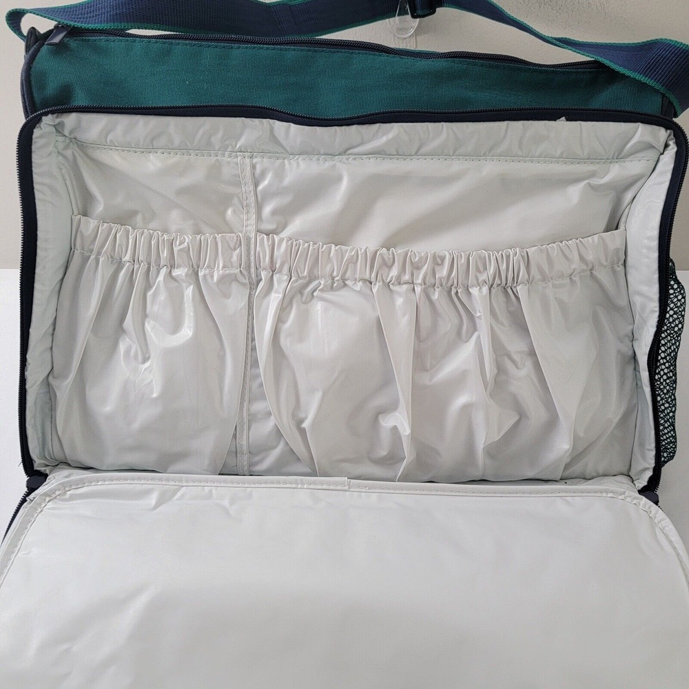 Fisher Price Diaper Bag Retro 90's Vintage Baby Insulated Green w/Fold Out Pad - Picture 7 of 16